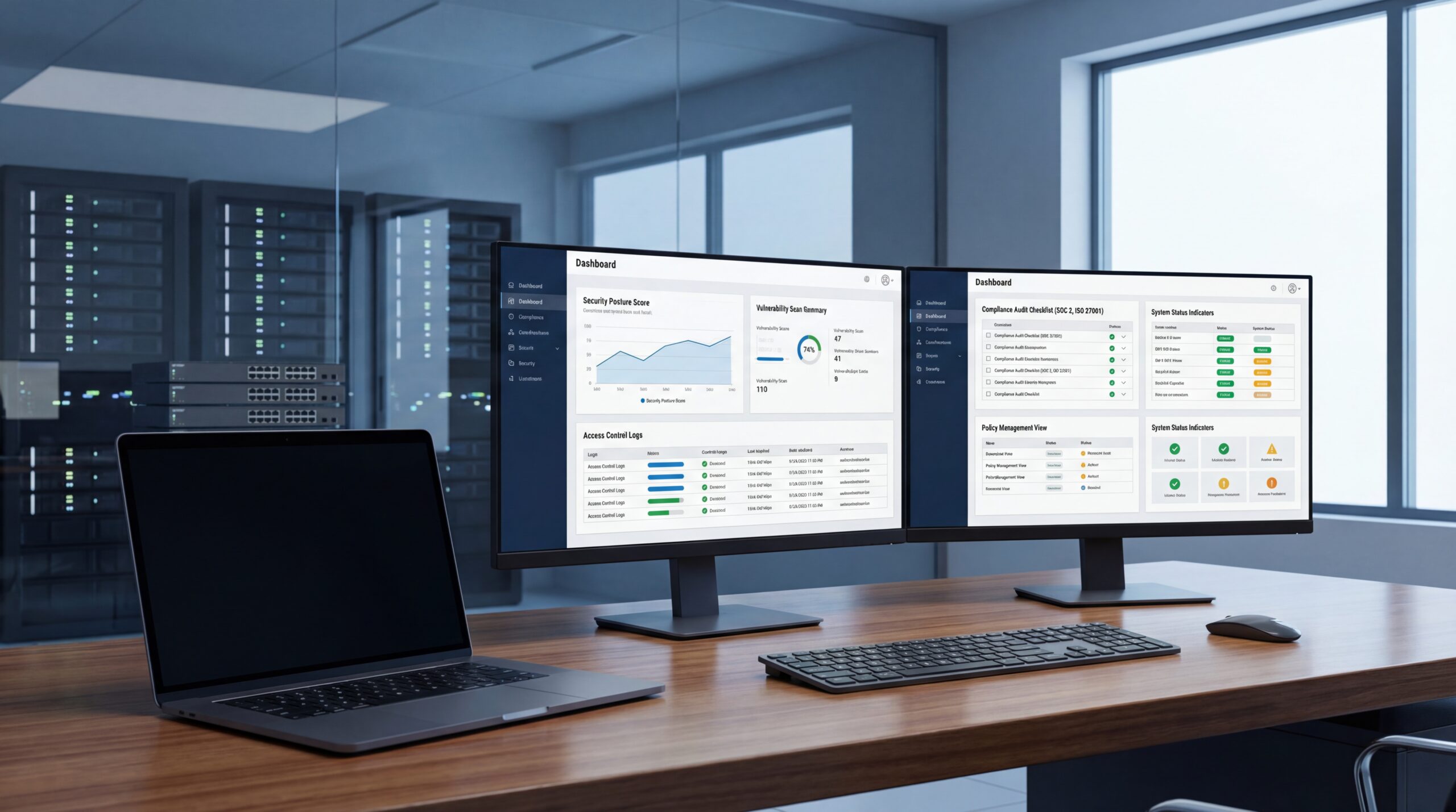 Utwardzanie konfiguracji i compliance — centra danych i kontrola dostępu
